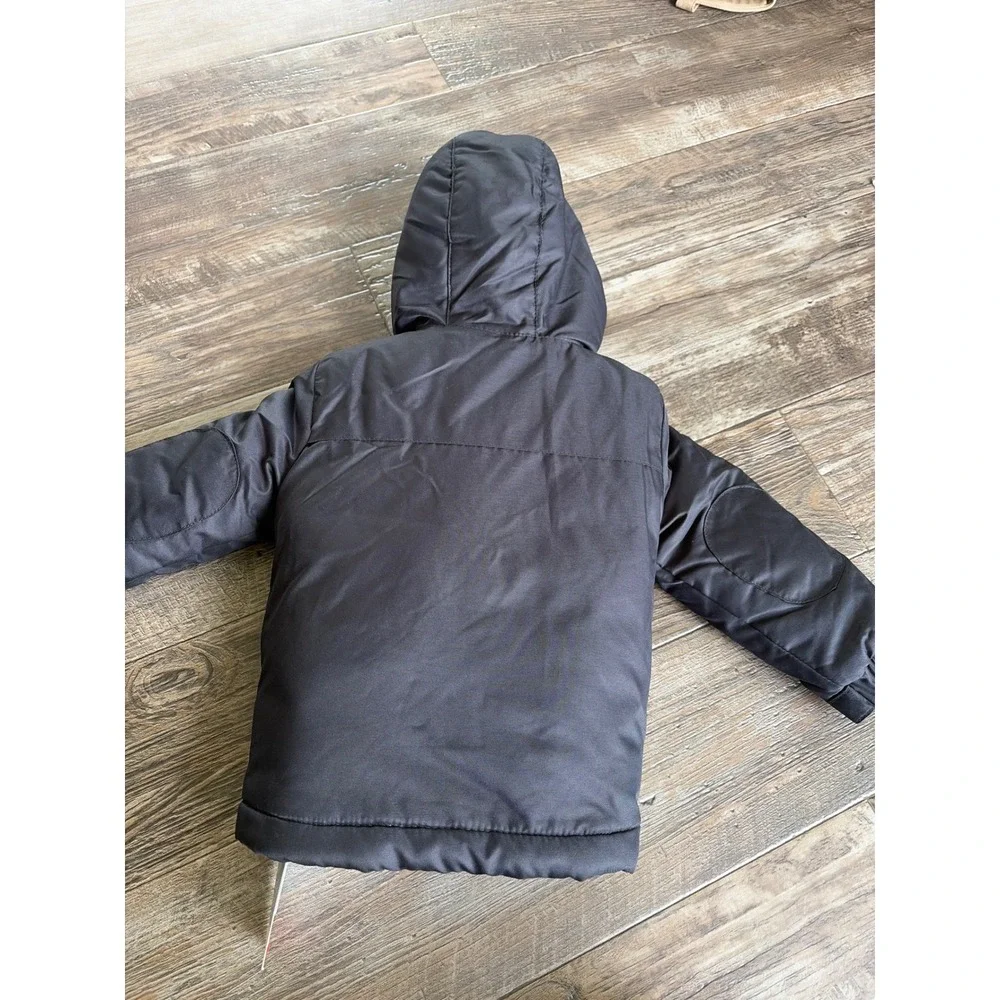 Cat & Jack Toddler Boys Black 3-in-1 All-Weather Hooded Jacket Size 2T NWT